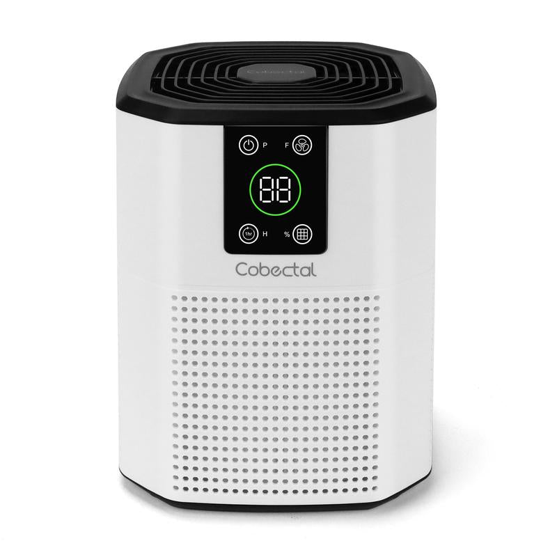 Cobectal Pureserene HEPA Air Purifier Kit (2-Pack), Medical Grade Filtration with H13 True HEPA Filter, Effective Indoor Air Purifier, Black, Activated Carbon Removes Odors, Secondhand Smoke, Germs